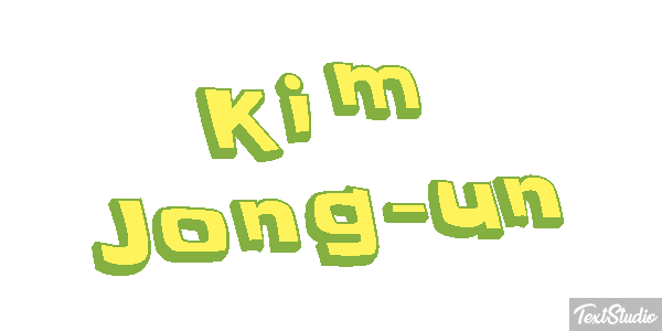 Kim Jong-un Text effect
