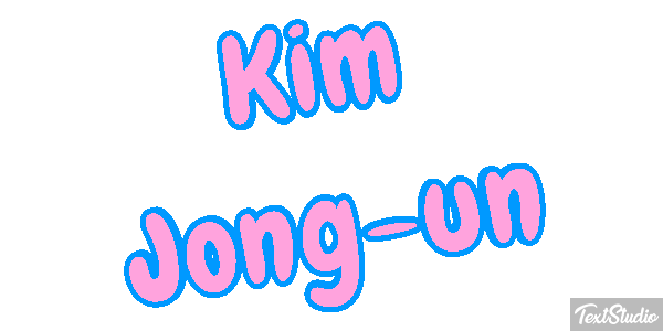 Kim Jong-un Text effect