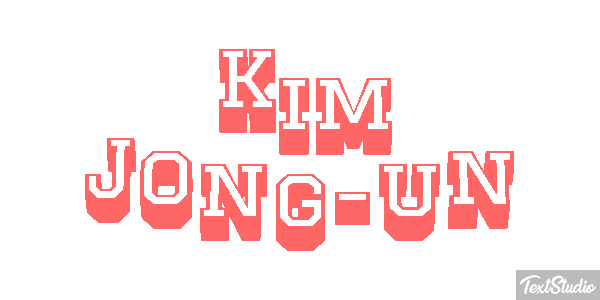 Kim Jong-un Text effect