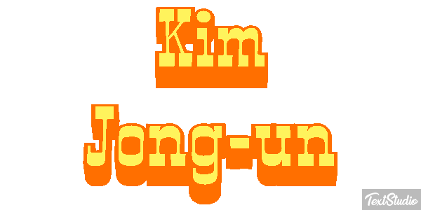 Kim Jong-un Text effect