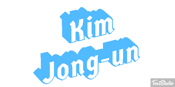 Kim Jong-un Text effect