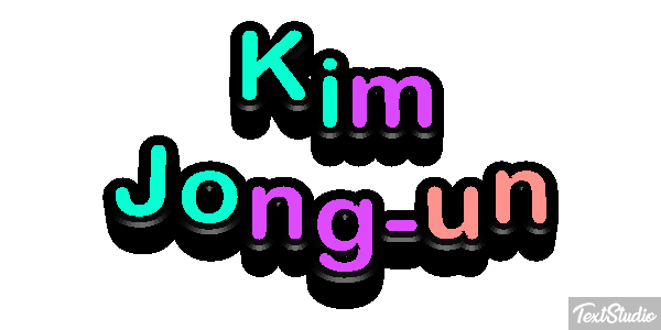 Kim Jong-un Text effect