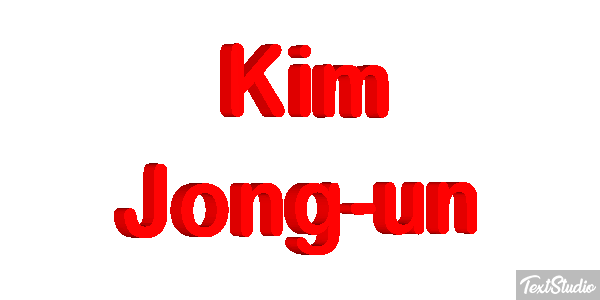 Kim Jong-un Text effect