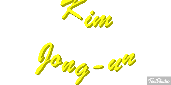 Kim Jong-un Text effect
