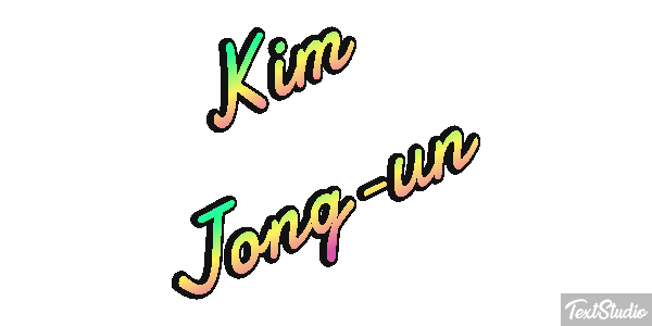 Kim Jong-un Text effect