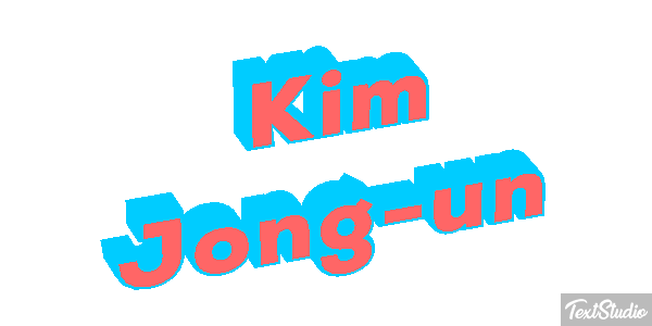 Kim Jong-un Text effect