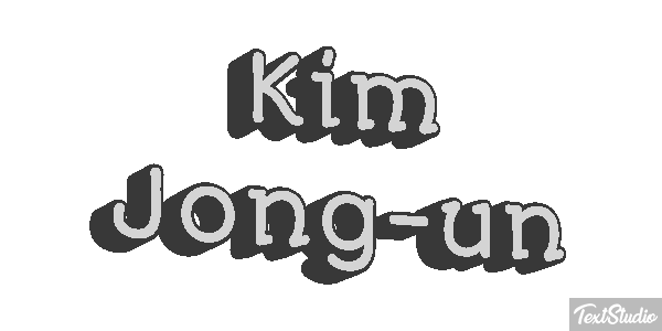 Kim Jong-un Text effect