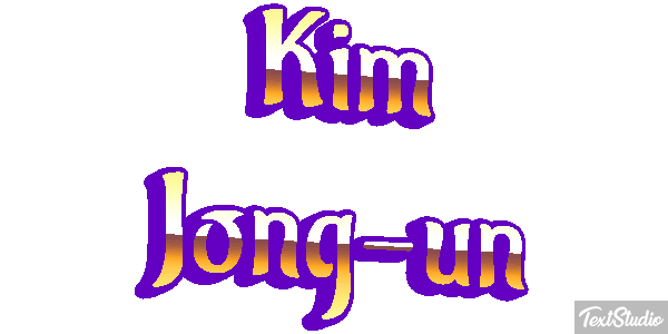 Kim Jong-un Text effect