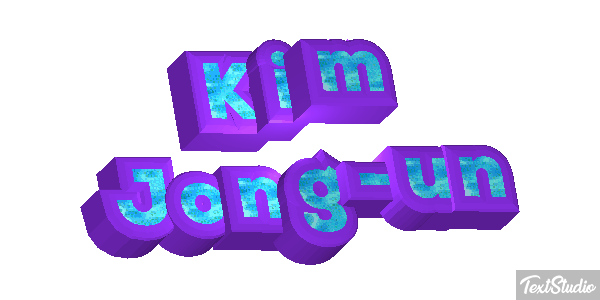 Kim Jong-un Text effect