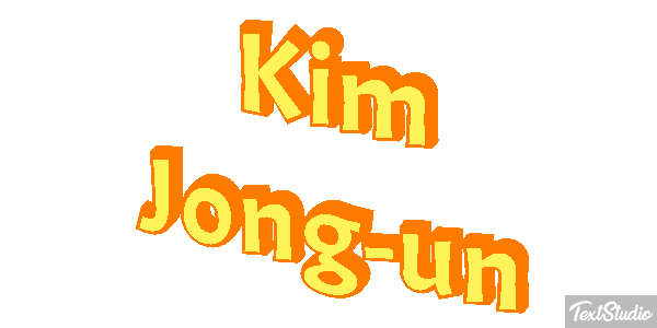 Kim Jong-un Text effect