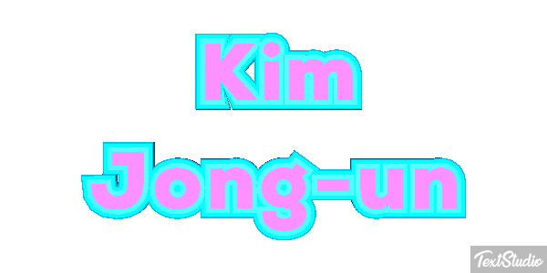 Kim Jong-un Text effect