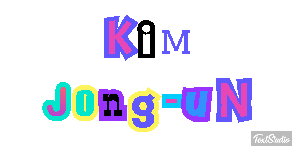 Kim Jong-un Text effect