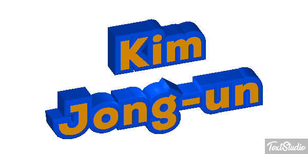 Kim Jong-un Text effect
