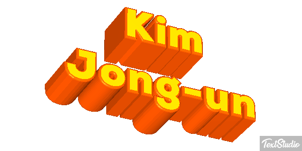 Kim Jong-un Text effect