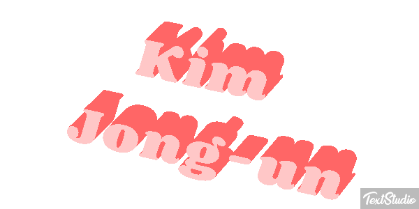 Kim Jong-un Text effect