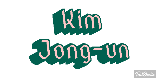 Kim Jong-un Text effect