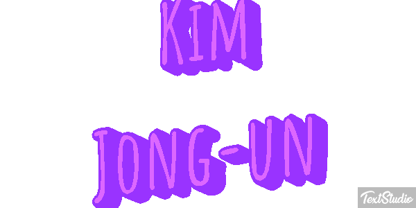 Kim Jong-un Text effect