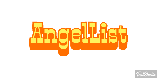 AngelList Efekt tekstowy