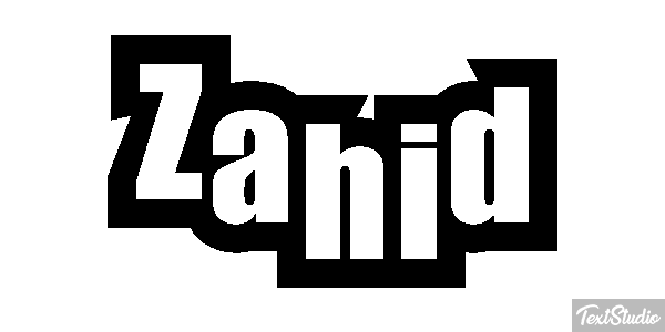 Zahid Text effect