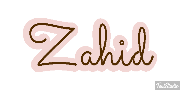 Zahid Text effect