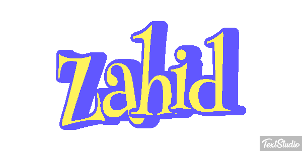 Zahid Text effect