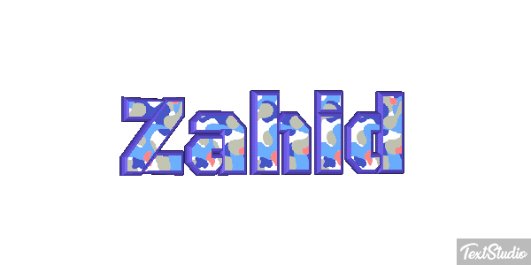 Zahid Text effect