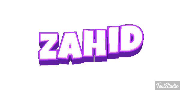 Zahid Text effect