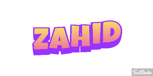 Zahid Text effect