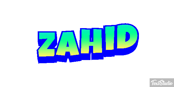 Zahid Text effect