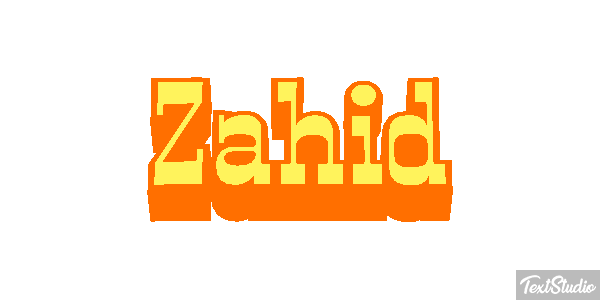 Zahid Text effect