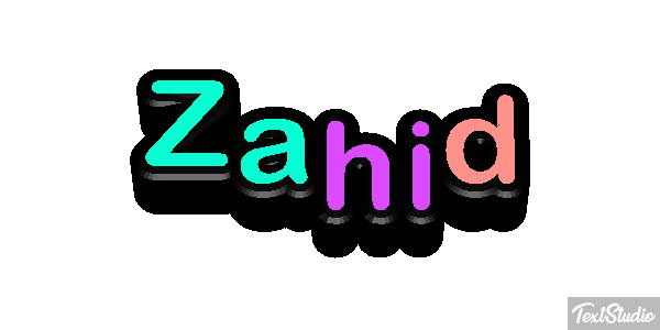 Zahid Text effect