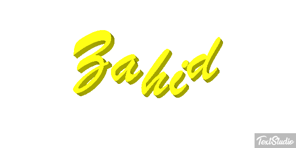 Zahid Text effect