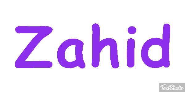 Zahid Text effect