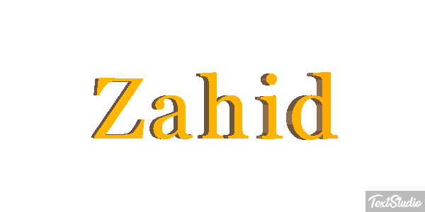 Zahid Text effect