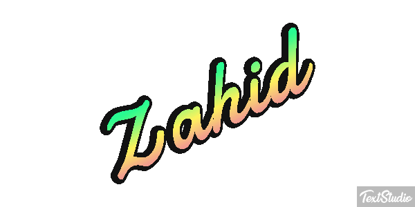 Zahid Text effect