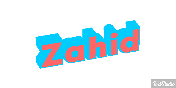 Zahid Text effect