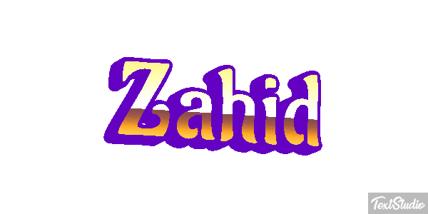 Zahid Text effect