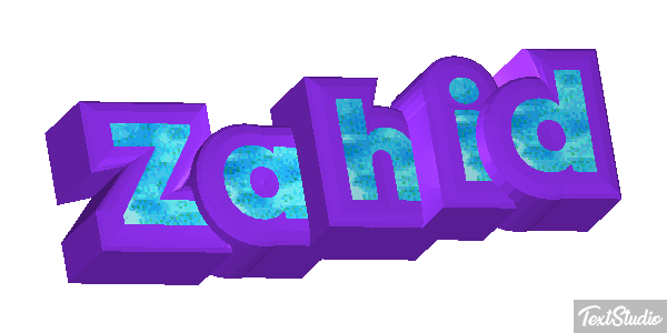Zahid Text effect