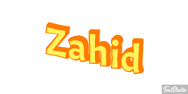 Zahid Text effect