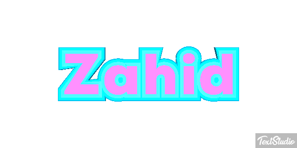 Zahid Text effect