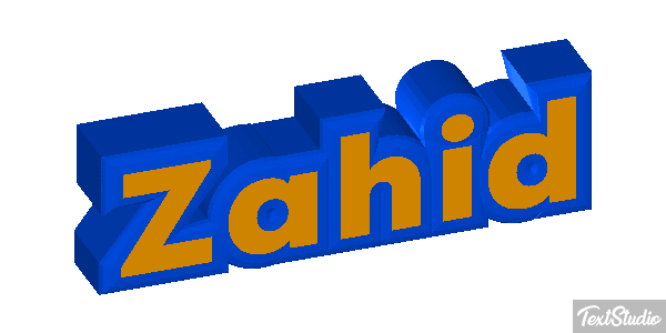 Zahid Text effect