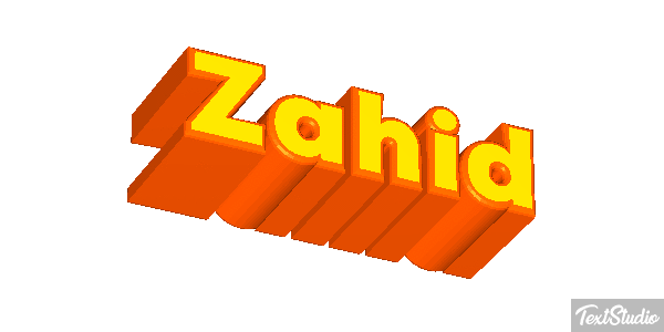 Zahid Text effect