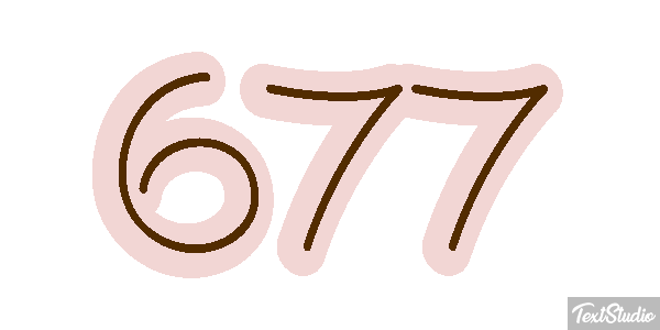 677 Texteffekt