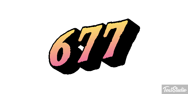 677 Texteffekt