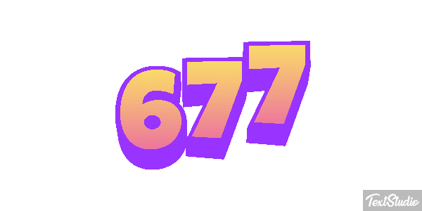 677 Texteffekt