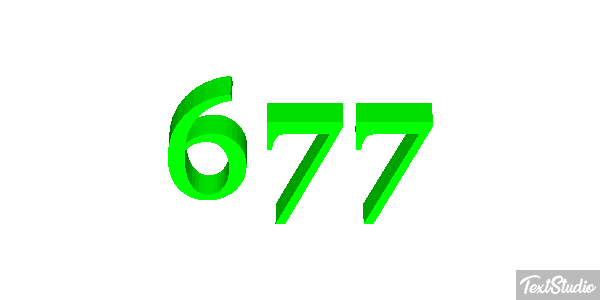 677 Texteffekt