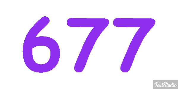 677 Texteffekt