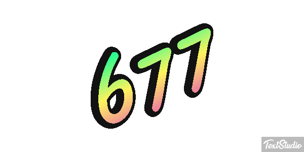 677 Texteffekt
