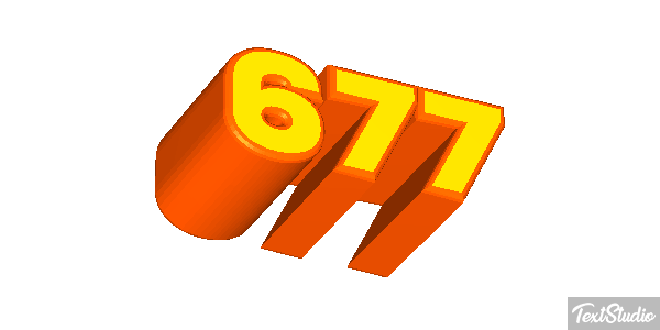 677 Texteffekt