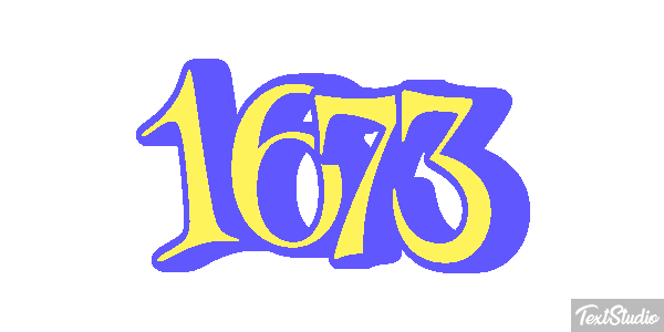 1673 Texteffekt